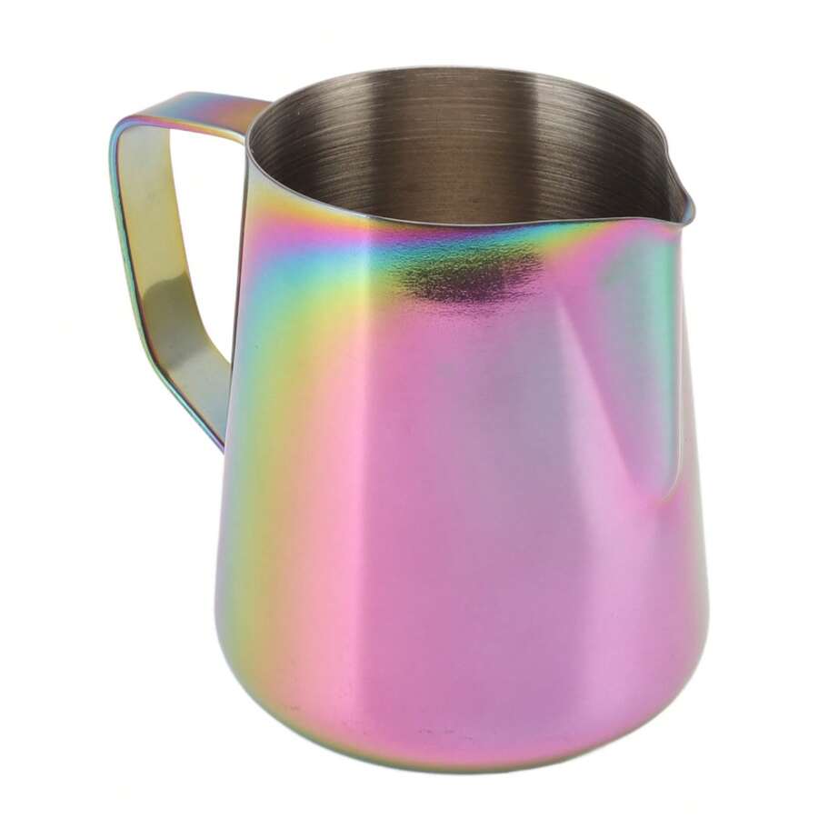 Milk Frothing Pitcher Stainless Steel Milk Jug Coffee Frothing Pitcher For Milk Tea Shop Cafe 550ML Seven Color,Coffee Service Coffee Accessories - 550ml - View 1