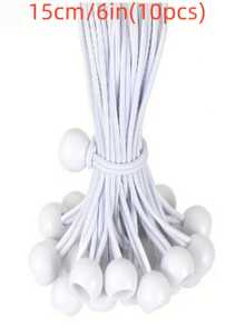 10/20/50个装户外露营帐篷固定弹力绳塑料球高弹力绳捆绑弹力球，蹦床沙滩网弹力绳带 - 彩色 - 查看 17