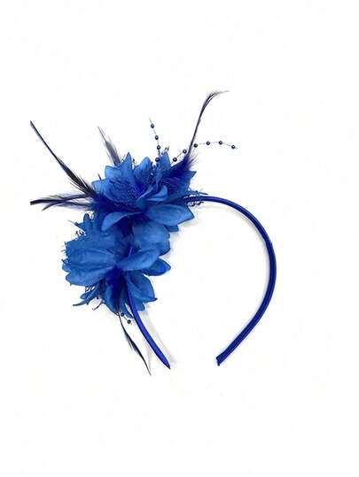 Women's Fashionable Charming Hat, Garden Tea Party Hat, Vintage Kentucky Derby Wedding Cocktail Party Veil Fascinator, Suitable For Halloween, Christmas Party