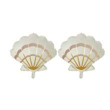 2pcs 26-Inch Two-Color Large Shell Mylar Balloons, Birthday Party Decoration Outdoor Props, Holiday Event Atmosphere Decoration, Room Background Wall Decoration - Xem 9