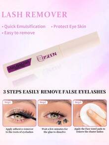 1456片、640片、168片、240片D型、C型睫毛嫁接套装，8-18毫米30D 60D卡通单根假睫毛套装，含睫毛胶水、定型液和睫毛镊子，适合居家DIY，单根假睫毛套装，假睫毛，睫毛簇 - 彩色 - 查看 11