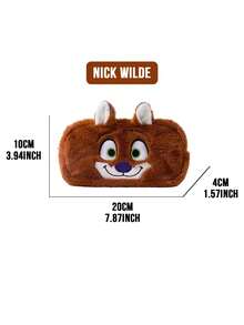 Disney Plush Pencil Case Set — Officially Licensed Adorable Cartoon Character Pen Pouch Crafted from Soft Plush Fabric, Large-Capacity Zippered Pencil Bag Featuring Stitch, Judy & Nick, Versatile Station Organizer for School, Office, - 多款 - 查看 15