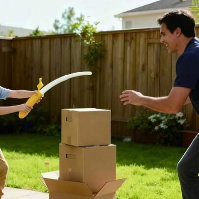 1个可调节仿真塑料香蕉玩具 - 逼真的香蕉模型，适合主题派对、角色扮演和服装派对