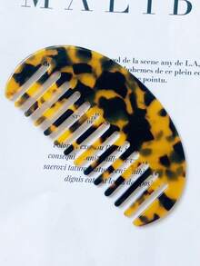 Acetate Geometric Hair Comb, Minimalist Retro Cute Elegant Semi-Circle Hair Brush, Korean Style - Multicolor - View 7