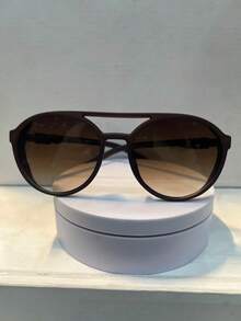 LL Optics Retro Driving Sunglasses Cross-Border Round Frame - Marrón - Ver 2