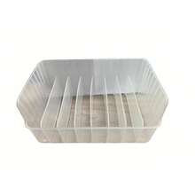 1 pieza Caja de almacenamiento de especias de plástico transparente con compartimentos ajustables - Organizador de cocina multifuncional para especias, aperitivos y artículos pequeños - Adecuado para encimera, bandeja de especias extraíble, gran capacidad para refrigerador - Multicolor - Ver 7