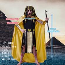 Trang phục Pharaoh Ai Cập dành cho người lớn, thích hợp cho Halloween, Ngày Valentine, lễ hội hóa trang. - CC788 - Xem 3