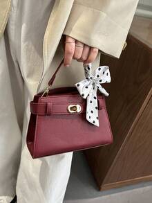 A Sophisticated And Stylish Multi-Purpose Minimalist-Style Bag In A Chic Design, Featuring A New 2026 Model And An Elegant Style, Suitable For Women And Featuring A Cross-Body Design. - Red - View 7