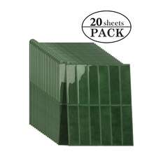 WalDecoo 4/10/20 Tấm ốp tường tự dính 3D kích thước 11,43'' x 9'' dùng cho nhà bếp, phòng tắm, ốp tường. - Ánh sáng xanh đậm - Xem 12