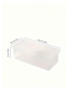 1/4/10pcs Large Capacity Transparent Plastic Storage Boxes With Flip Lid Hinge Cover, Multi-Functional Organizer Boxes, Dust-Proof Protection, Suitable For Office, School, Home Desk, Multi-Purpose Storage Containers, Space-Saving Stackable Design, Back To School Gift - Multicolor - View 3