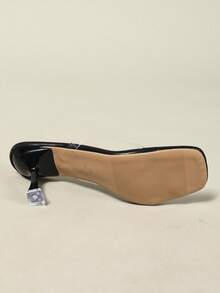 Damen transparente Sandalen, quadratische Zehenform Slip-On Outdoor Pantoffeln, Keilabsatz elegante bequeme schwarze Abendkleider Sandalen, geeignet für den täglichen Gebrauch von Damen - Transparent - Übersicht 6