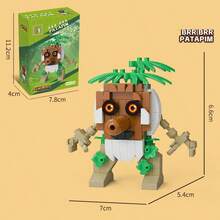 312pcs Tralalero Tralala, LiriLi Larrla, Boneca Ambalam Character Building Blocks Toy, Gift - Multicolor - View 26