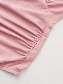 Parara Maternity Sexy Bodysuit, Fashionable Design Ins Style Versatile Comfortable Maternity Wear, High Elasticity Fabric, Suitable For Pregnancy Pink - Pink - View 11
