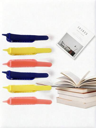 1pc/3pcs/5pcs Automatic Bookmarks, Smart Bookmarks Book Accessories Silicone Bookmarks Bible Bookmarks Suitable For Readers Gift Bookmarks Birthday Party Gifts, Automatic Page Tracking Bookmarks For Home Use, Soft Silicone Deformable, Simple And Practical, Multi-Functional Reading Bookmarks