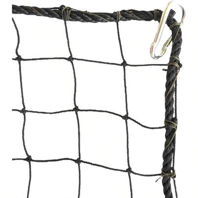 Multi - Sport Barrier Net, Nylon, Black, 10x10/15/20/30, Baseball, Softball, Basketball, Soccer, Tennis