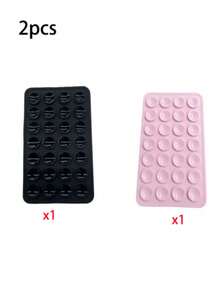 1/2/3 Peças Suporte de Celular de Silicone, Suporte de Ventosa de Silicone Dupla Face 28 Peças, Suporte de Celular Manual, Adequado para Selfie e Filmagem - ventosa - Visão 13
