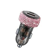 1个闪亮水钻车载充电器，PD Type-C和QC3.0 USB快速充电适配器，12/24V通用，适用于轿车、卡车、SUV，三合一快速充电线，兼容手机、耳机、行车记录仪、GPS、无人机等。完美的生日和节日礼物，豪华汽车配件。 - A - 查看 17