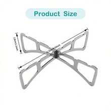 4/2 piezas Rejilla plegable resistente al calor de acero inoxidable/Rejilla plegable para vaporera/Rejilla portátil para vaporera, soporte aislante de agua/calor para el hogar y la cocina, fácil de limpiar y durable, herramienta de cocina esencial para barbacoa al aire libre, picnic, camping - Multicolor - Ver 7