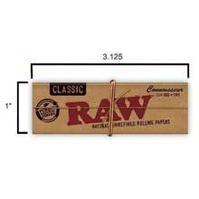 Raw Classic Conisseur 1.25 1 1/4 Rolling Paper With Tips 1 Pack In Natural Color For Smooth Smoking Experience - như hình - Xem 2