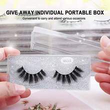 MAGEFY 30 pares de 6 estilos de pestañas postizas de visón falso de 16 mm a 20 mm, con aspecto natural a dramático, pestañas postizas falsas hechas a mano y reutilizables, con cajas portátiles - 30 pares, 6 estilos - Ver 5