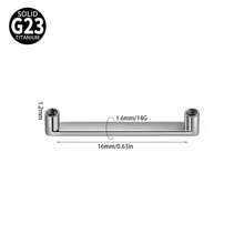 1PC G23 Titanium Surface Piercing Double Threaded Dermal Anchor Internal Threaded Micro Dermal Base Bar Jewelry Accessory - As Shown - View 25