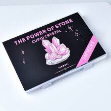 1盒天然水晶原石矿物标本摆件，矿物水晶疗愈水晶冥想石节日礼物 - 礦標盒 - 查看 4