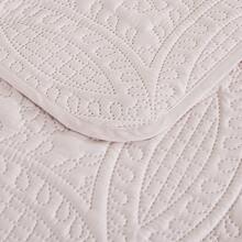 Austin Oversized Bedspread Set 3-Piece Ultrasonic Quilted Soft Lightweight Microfiber Coverlet For All Season - 粉色 - 查看 4