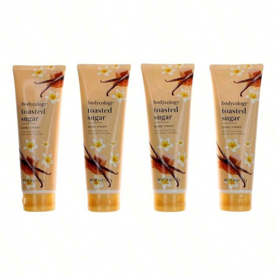 Toasted Sugar By Bodycology, 4 Pack 8Oz Moisturizing Body Cream Women - Aloe Vera - 查看 1
