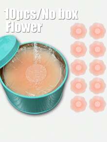 2/10pcs Reusable Invisible Nipple Covers, Seamless Non-Slip, Suitable For Various Occasions - Apricot - View 11
