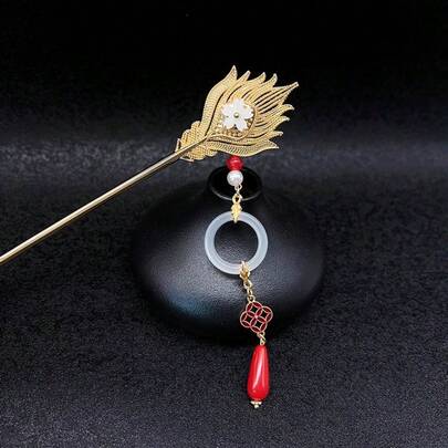 New Chinese Style Phoenix Hair Stick, Elegant Retro Bun Accessory, Women Hair Clip Hairpin Jewelry Decoration