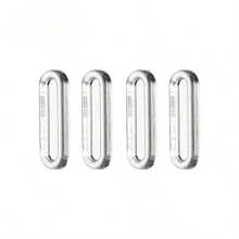 1/4个自粘式橱柜门/抽屉拉手，无需钻孔，透明衣柜推拉门把手 - 透明 - 查看 12