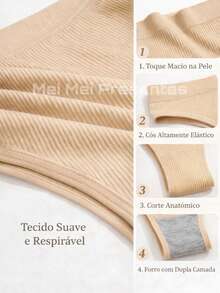 Set Of 3, 5, Or 6 Women's Ribbed Thong Panties, Seamless, Doesn't Show Under Clothes, Comfortable, Assorted Colors - 彩色 - 查看 5