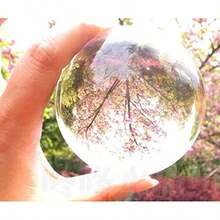 Asian Rare Magic Crystal Healing Ball Art Decor Orb Sphere 40mm With Stand Base Clear - Clear - View 4