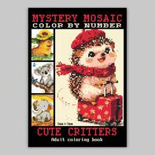 Libro da colorare a mosaico di animali pixel per adulti - Griglia pixel precisa da 3 mm + contrassegni numerici chiari, i principianti possono facilmente colorare ritratti di animali domestici pixel vibranti! Il prodotto finito può essere incorniciato come decorazione per la scrivania o adesivi per agenda, animali carini + puzzle pixel doppia terapia, allevia l'ansia. - Pezzo unico - Visualizzare 7