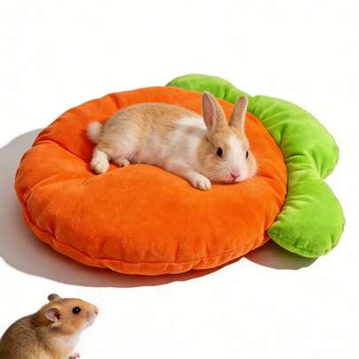 1 pieza Almohadilla para mascotas, Cama para conejos, Cama de invierno cálida para conejos, Apta para uso durante todo el año para mascotas pequeñas (como hámsters, conejos, cobayas)