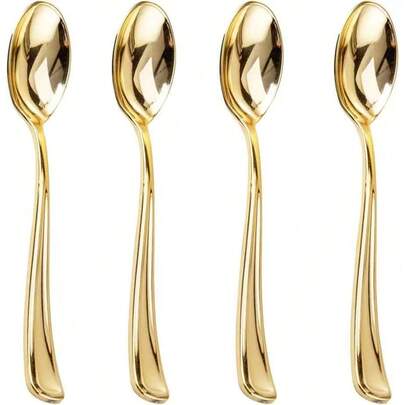 Bộ dao nĩa mạ vàng thủ công 75/50 món, cao cấp và sáng bóng, thích hợp cho các bữa tiệc sinh nhật, lễ hội và các dịp khác, giúp nâng tầm không khí bữa tiệc!