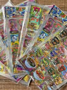 Decoraciones adhesivas de estilo lindo Y2K transparente para snacks, anime japonés y planificador, pegatinas coreanas - Multicolor - Ver 4