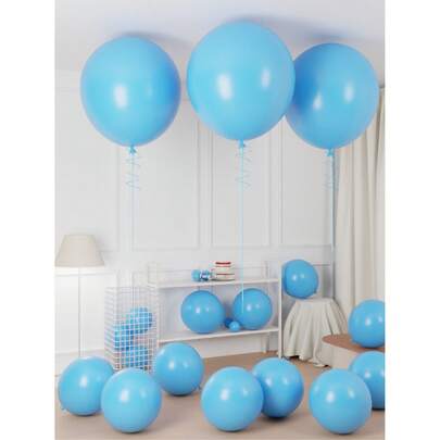 Bóng bay màu xanh nhạt 36/18 inch - 2/4/6/10/18/30 quả bóng bay màu xanh da trời nhạt, chất liệu latex, bơm khí heli, thích hợp trang trí tiệc mừng em bé sắp chào đời, tiệc tiết lộ giới tính, lễ tốt nghiệp, tiệc sinh nhật chủ đề nàng tiên cá, tiệc cưới, kỷ niệm, lễ đính hôn.