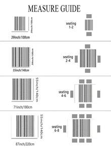 1 chiếc khăn trải bàn hình chữ nhật họa tiết hình học - Khăn trải bàn phong cách Bohemian thời trang, khăn trải bàn hình tam giác kẻ sọc đen trắng, thích hợp cho dã ngoại, tiệc chiêu đãi, liên hoan, nhà bếp và các dịp khác. - A - Xem 2