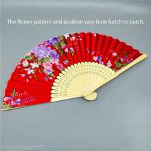 单面缎面折扇，多种颜色可选，女士折扇，日式日常扇 - 常規 - 查看 14