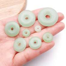 20个圆形玻璃和平扣吊坠，祝福扣挂件，适用于DIY项链、手链、耳环等首饰制作工艺品，尺寸：8/10/12/15/18/20/22/25毫米 - 彩色 - 查看 2