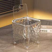 1 Mini High-Value Light Luxury Bedroom Coffee Table Desktop Mini Trash Can Press-Type Creative Storage Bin - Multicolor - View 3