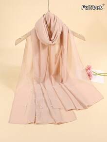 New Elegant Women's Scarf Headscarf Pearl Beaded Rhinestone Bow Chiffon Shawl, Lightweight Breathable For All Seasons, Suitable For Formal Dresses And Evening Gowns - Multicolor - View 16