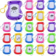 Mini Magnetic Drawing Board For Kids, Portable Small Magnetic Doodle Pad Set With Backpack, Hook, Clip, Lightweight And Easy To Wipe Clean Sketching Board, Creative Educational Learning Toy To Develop Imagination And Hand-Eye Coordination, Suitable For Party Favors, Classroom Rewards, Carnival Prizes, Birthday Gifts, Holiday Small Gifts For Boys And Girls - Multicolor - View 1