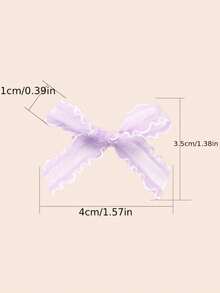 20pcs Lace Ribbon Bows, Sweet And Cute Style, Suitable For DIY Decoration, Gift Box Packaging, Hair Accessories, Clothing Decorations, Lingerie Accessories, DIY Hair Clips - View 4