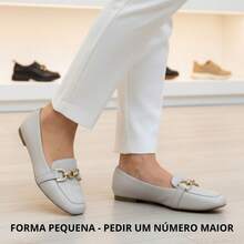 Women's Classic Casual Comfortable Loafer With Elegant Embellishment - 白色關閉 - 查看 1