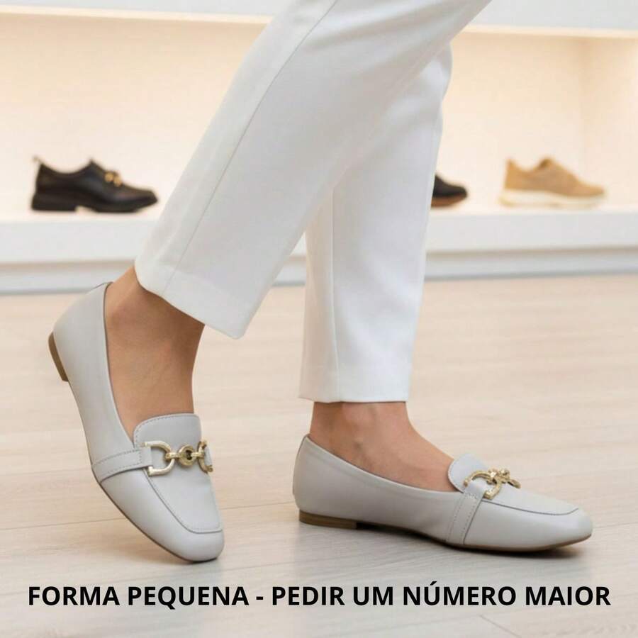 Women's Classic Casual Comfortable Loafer With Elegant Embellishment - 白色關閉 - 查看 1