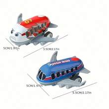 8/16pcs Mini Inertial Powered Manual Creative Airplane Model, Party Favors And Christmas Stocking Stuffers, Suitable For Christmas, Halloween, Thanksgiving And Easter Holidays (Random Patterns And Styles) - Multicolor - View 10
