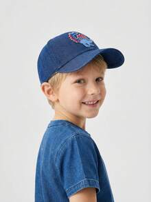 1 pieza Gorra de béisbol con diseño de dinosaurio de dibujos animados para niños pequeños, sombrero de sol para todas las estaciones, gorra snapback para actividades al aire libre, viajes y escuela - 1PC - Ver 6