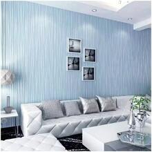 1 Roll Room Decor Stripe Wallpaper Peel And Stick White Solid Color Contact Paper Stripe Self-Adhesive Wallpaper Removable Waterproof Kitchen Wall Decor Wall Sticker Office Supplies Stickers - Moonlight Edition - View 12